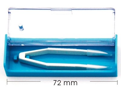 Пинцет для контактных линз в футляре (6см.)  фотография-2