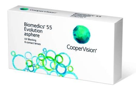 ежемесячные контактные линзы BIOMEDICS 55 Evolution 6 блистеров