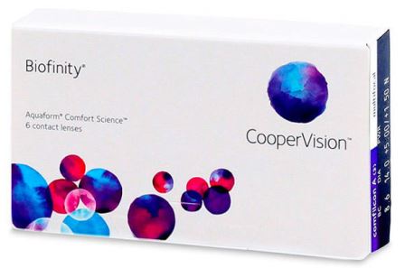 ежемесячные контактные линзы Biofinity 6 блистеров