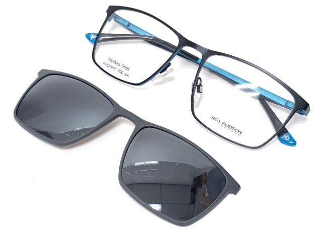 Оправа для очков Roy Robson 10080 с солнцезащитным клипом купить много