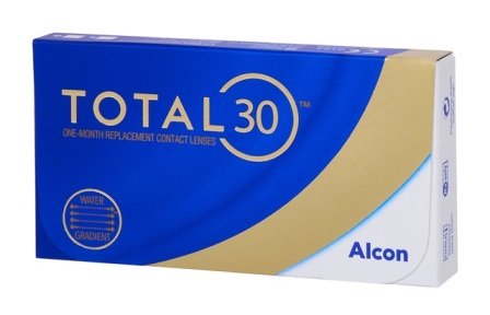 ежемесячные контактные линзы TOTAL30 3 блистера