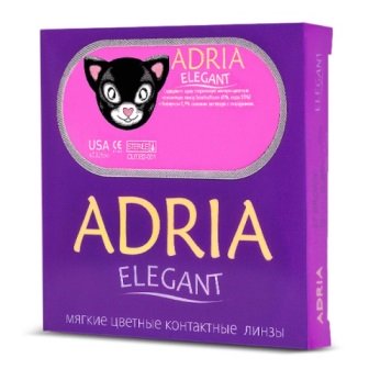 цветные контактные линзы Adria Elegant 2 блистера  фотография-1