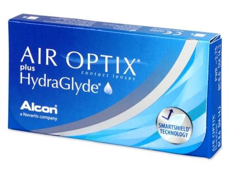 ежемесячные контактные линзы Air Optix Plus HydraGlyde 3 блистера