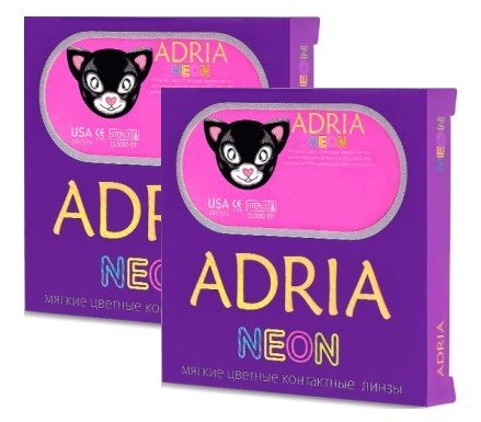 цветные контактные линзы Adria Neon 4 блистера