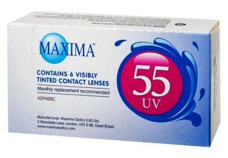 ежемесячные контактные линзы MAXIMA 55 asph 6 блистеров