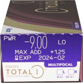 мультифокальные контактные линзы Dailies Total 1 for Multifocal 30 блистеров  фотография-2