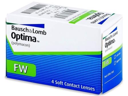 трехмесячные контактные линзы Optima FW 4 блистера