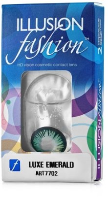 цветные контактные линзы ILLUSION FASION Luxe 2 блистера  фотография-1