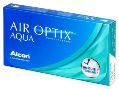 ежемесячные контактные линзы Air Optix Aqua 3 блистера  фотография-1