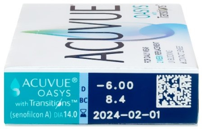 двухнедельные линзы Acuvue Oasys with Transitions 6 блистеров  фотография-2