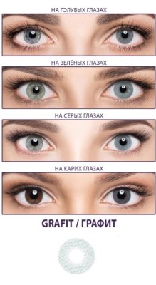 цветные контактные линзы Adria Effect 2 блистера  фотография-5