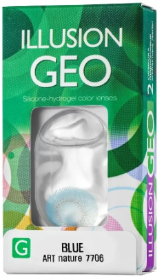 цветные контактные линзы ILLUSION GEO Magic 2 блистера  фотография-1