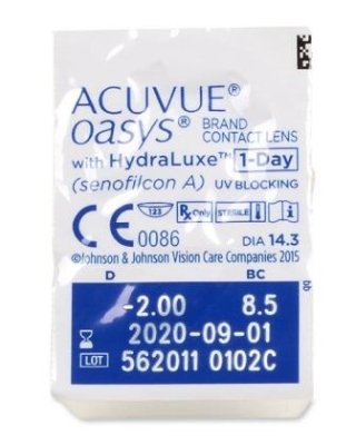 однодневные линзы 1-Day Acuvue Oasys 30 блистеров  фотография-3