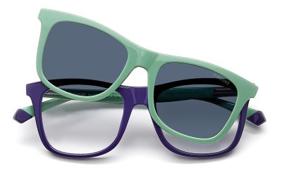 Оправа для очков Polaroid Kids PLD 8055/CS с солнцезащитным клипом  фотография-3