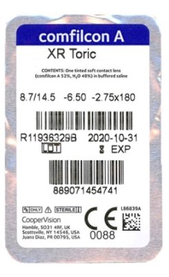 контактные линзы при астигматизме Biofinity XR toric 3 блистера  фотография-3