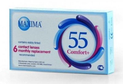 ежемесячные контактные линзы Maxima 55 Comfort+ 6 блистеров  фотография-1