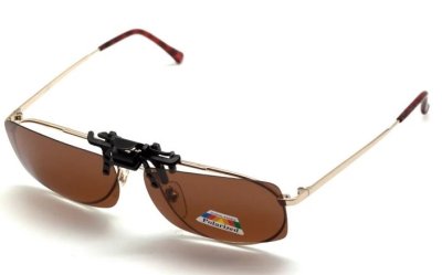 Клипон c/з Polarized коричневый  фотография-2