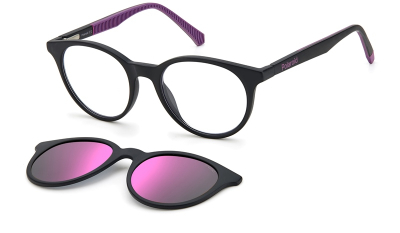 Оправа для очков Polaroid Kids PLD 8044/CS с солнцезащитным клипом  фотография-1