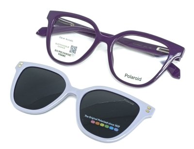 Оправа для очков Polaroid Kids PLD D852/C с солнцезащитным клипом  фотография-1