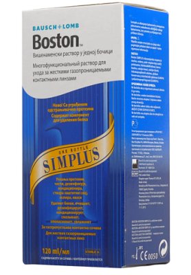 Раствор для ухода за ЖГКЛ Boston SIMPLUS 120 мл  фотография-1
