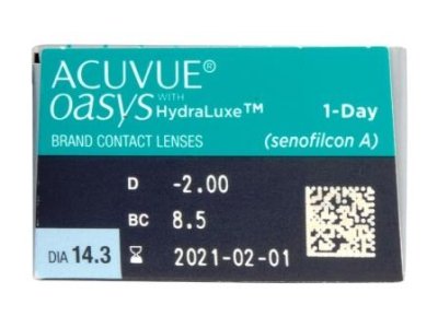 однодневные линзы 1-Day Acuvue Oasys 30 блистеров  фотография-2