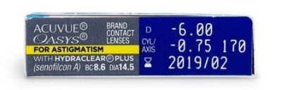 контактные линзы при астигматизме Acuvue Oasys for Astigmatism 6 блистеров  фотография-2