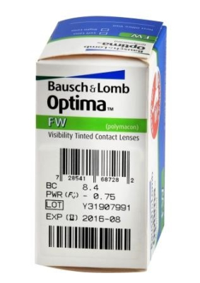 трехмесячные контактные линзы Optima FW 4 блистера  фотография-2