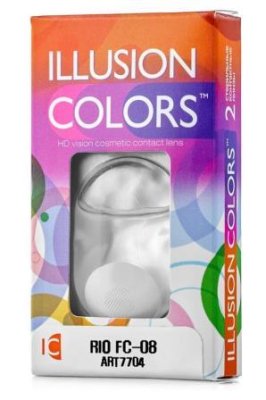 цветные контактные линзы ILLUSION COLORS Rio (Карнавальные линзы)  фотография-1