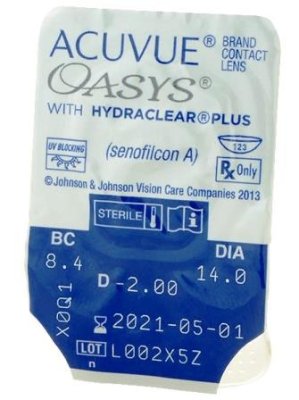 двухнедельные линзы Acuvue Oasys 24 блистера  фотография-3