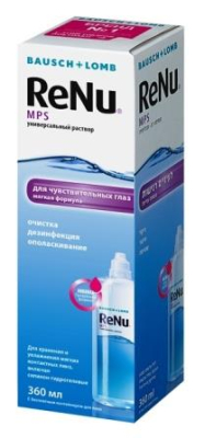 Раствор для линз ReNu MPS 360 мл  фотография-1