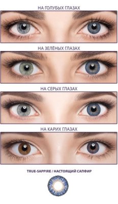 цветные контактные линзы Adria Color 3 Tone 2 блистера  фотография-11