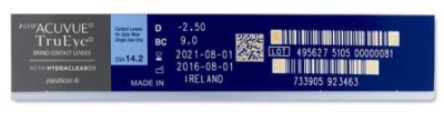 однодневные линзы 1-Day Acuvue TruEye 90 блистеров  фотография-2