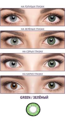 цветные контактные линзы Adria Elegant 2 блистера  фотография-7
