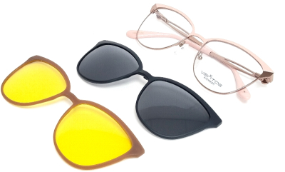 Оправа для очков VENTOE VCL 4210 с солнцезащитным клипом  фотография-1