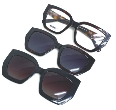 Оправа для очков MISSONI MIS 0297/С2 с солнцезащитным клипом  фотография-1