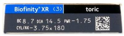 контактные линзы при астигматизме Biofinity XR toric 3 блистера  фотография-2