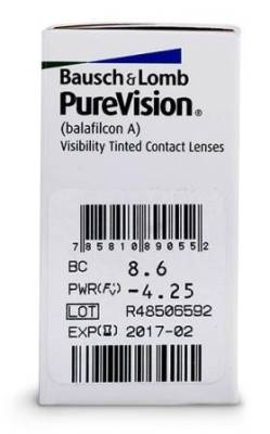 контактные линзы на месяц Pure Vision 6 блистеров  фотография-2