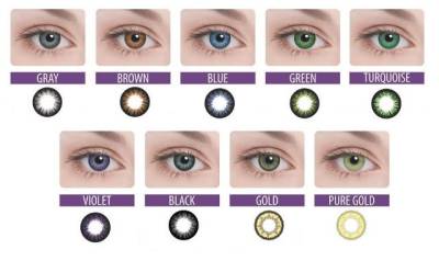 цветные контактные линзы Adria Glamorous 4 блистера  фотография-4