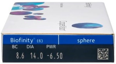 ежемесячные контактные линзы Biofinity 6 блистеров  фотография-2