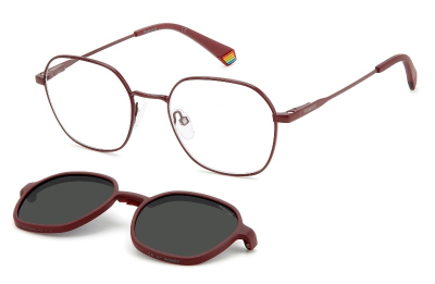 Оправа для очков Polaroid PLD 6184/CS с солнцезащитным клипом  фотография-1