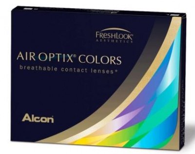 цветные контактные линзы Air Optix Aqua Colors 2 блистера  фотография-1