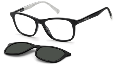 Оправа для очков Polaroid Kids PLD 8045/CS с солнцезащитным клипом  фотография-1