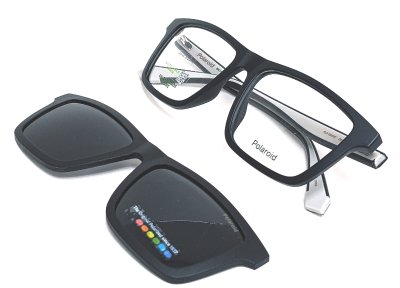 Оправа для очков Polaroid PLD D590/C с солнцезащитным клипом  фотография-1