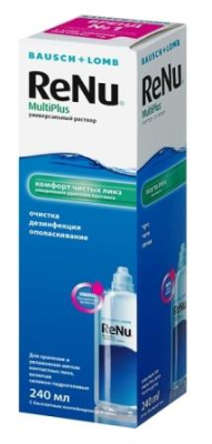 Раствор для линз ReNu MultiPlus 240 мл   фотография-1