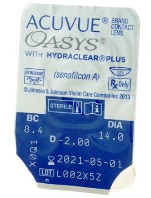 двухнедельные линзы Acuvue Oasys 12 блистеров  фотография-3