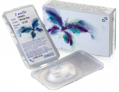 цветные контактные линзы ОФТАЛЬМИКС Butterfly CRAZY 2 блистера  фотография-3