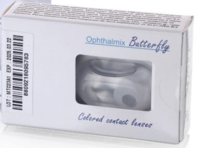 цветные контактные линзы ОФТАЛЬМИКС Butterfly CRAZY 2 блистера  фотография-2