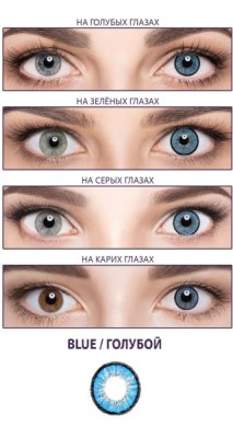 цветные контактные линзы Adria Elegant 2 блистера  фотография-4