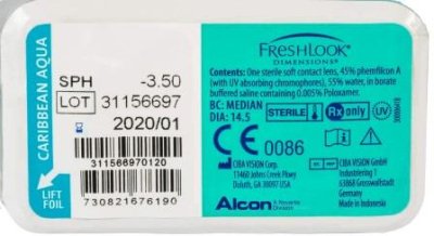 цветные контактные линзы FreshLook Dimensions  6 блистеров  фотография-2