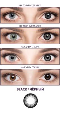 цветные контактные линзы Adria Glamorous 2 блистера  фотография-4
